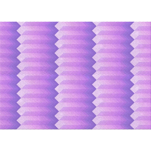 Ahgly Company Machine Washable Indoor Rectangle Transitional Pastel Purple Pink Area Rugs, 2' x 5'