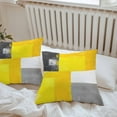 thumbnail image 5 of Yellow Black Oil Painting Outdoor Pillow Covers Pack of 2 Modern Art Ombre Watercolor Waterproof Throw Pillow Covers Decorative Cushion Cases for Patio Garden Tent Balcony Couch 20x20 inch, 5 of 8