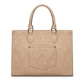 thumbnail image 4 of Wrangler Large Tote Bag for Women, Western Purse Work Shoulder Handbag with Crossbody Strap, Tan, 4 of 5