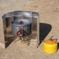 thumbnail image 2 of Parabrisas Plegable Al Aire Libre Para Estufas | Parabrisas De Aluminio Para | Bloque De Protección Contra De Estufas De Gas Baoblaze Camping Stove Wind Shield, 2 of 8