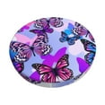 thumbnail image 2 of Xecao's Flying Butterflies Print Stool Covers offer stylish, washable protection for PU round bar stools, perfect for home or commercial use., 2 of 7