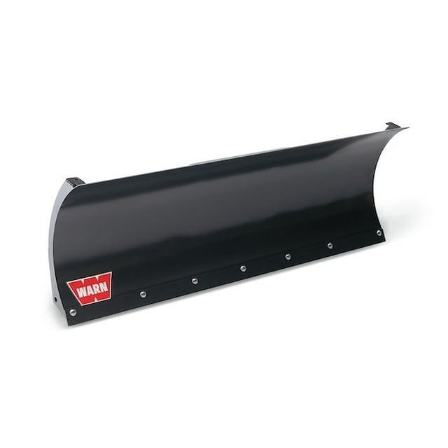 Warn Snow Plow 78950 ProVantage; For ATV/UTV; 50 Inch Length Straight Blade; 16-3/4 Inch Height; Mounts To Warn Plow Base; With Wear Bar; Powder Coated; Steel; Black