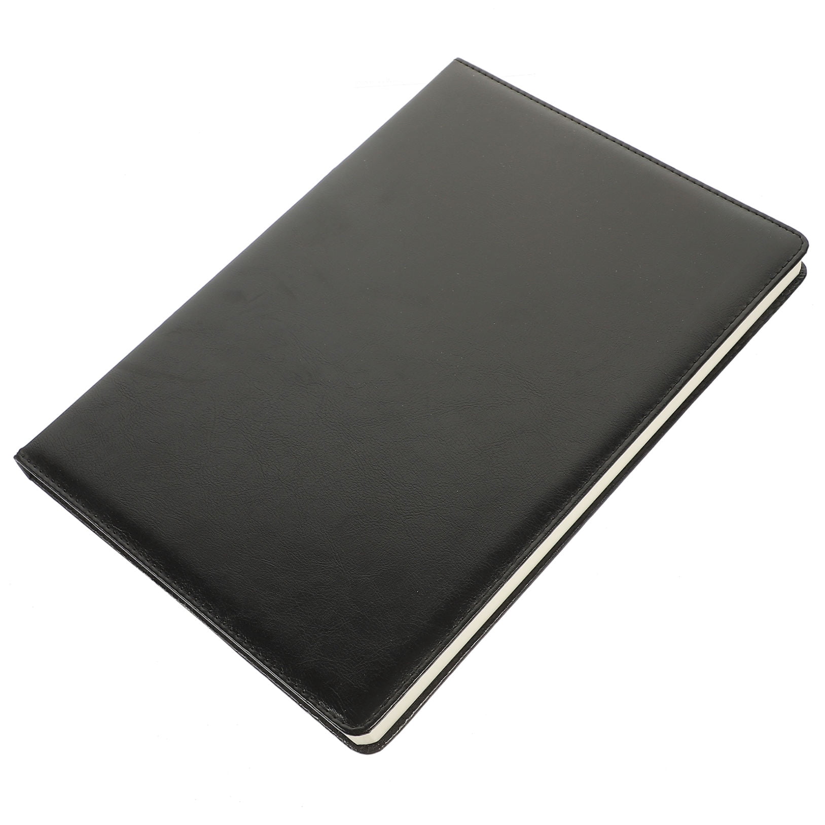 FRCOLOR Business Writing Notebook with Lined A4 Paper for Daily Planning Black PU and Paper 210x297mm