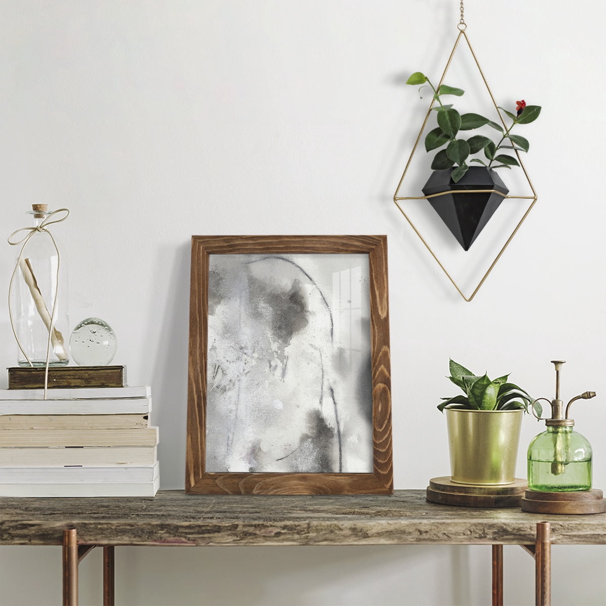 Mystical Objects IV - Framed Print w/glass - Walnut