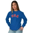 thumbnail image 5 of USA United States Patriotic 4th July Long Sleeve TShirt Men Women Brisco Brands S, 5 of 6
