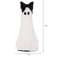 thumbnail image 4 of My Texas House Halloween Large Ghost with Bow Decoration, Black and White, 20", 4 of 4