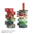 thumbnail image 4 of 21 Rollos de regalo de Navidad Regalos de regalo Cintas de Navidad Decoración de la fiesta de la Navidad Cintas Washi, 4 of 8