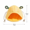 thumbnail image 3 of Small Pet Bed, Frog Plush 8X8 Inch Guinea Pig Bed, Enclosed Small Cat Bed Cave, Guinea Pig Hideout with Clips for Hanging, Soft Warm Light Green Plush Small Animal Bedding with, 3 of 7