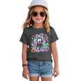 thumbnail image 7 of PEASKJP Infant T Shirts Summer Tops for Girl Girl's Solid Crew Neck Short Sleeve Pocket T Shirt Halloween Shirts (Grey,3-4 Years), 7 of 7