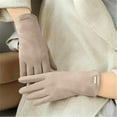 thumbnail image 1 of Suede Warm Gloves For Men And Women With Heating In Winter Non Flip Velvet Gloves For Screen Hand Gloves Kitchen Cleaning Rubber Gloves Cleaning Disposable Heavy Duty Rubber Gloves, 1 of 3