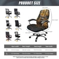 thumbnail image 7 of HELLHERO Deer Print Office Chair Cover Stretchable Computer Chair Slipcovers Elastic Office Desk Chairs Covers 1 Piece Soft, 7 of 7