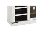 thumbnail image 3 of Benjara 70 Inch 6 Shelf Wooden TV Stand with 2 Barn Sliding Doors, Brown and White, 3 of 3