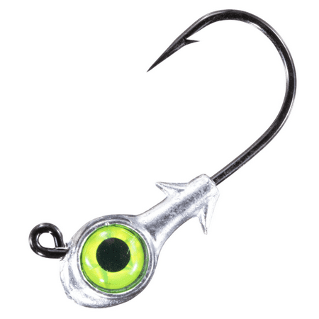 UPC: 0897744002847 | Z Man SW Trout Eye Jigheads 1/4oz Chartreuse 3pk