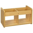 thumbnail image 2 of Tot Mate Children's Book or Toy Organizer with 2 Clear Bins, Maple, 24"H x 12"D x 14"H, Assembled, 2 of 6