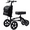 Black, variant on ZENART All-terrain Knee Scooter Foldable Walker for Foot Injuries Adult Crutch Alternative,Black