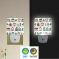thumbnail image 2 of Yayeee LED Plug in Night Light for The Home with Auto Dusk to Dawn Light Sensors, 2 Pack, White Christmas House, 2 of 6