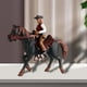 thumbnail image 3 of Juego de figuras de caballos Colección de figuras de equitación para mesa de arena en miniatura Negro, 3 of 9