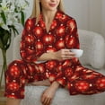 thumbnail image 6 of Lsque Christmas Red Balls Pattern Long Sleeve Pajama Set for Women - Soft 2-Piece Sleepwear and Loungewear Set with Pockets, Comfy Nightwear-X-Large, 6 of 7