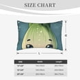 thumbnail image 4 of Uemuo Adorable Kawaii Fennel Character Print Throw Pillow Case – Cozy & Soft Cushion Cover, Hypoallergenic Pillow Case for Sleeping, Perfect for Women with Envelope Closure-14"x20", 4 of 6