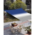 thumbnail image 3 of Sun Shade Sail 12x16Ft Gradient Color Navy to Greyish White Uv Block Sunshade Canopy Outdoor Shade Cover Rectangle Shade Cloth For Patio Garden Yard Deck Pergola, 3 of 6