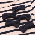 thumbnail image 4 of Richie House Girls' Striped Knit Dress with Matching Bows RH1672, 4 of 7