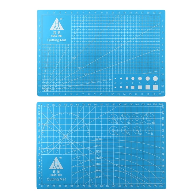 Tapete de corte Unique Bargains 8.7 x 5.9 Giratorio Doble Cara para Aficionados Bricolaje Artesan?a Creativo Dise?o Costura Azul
