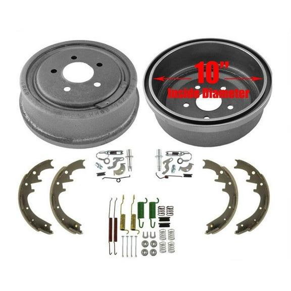 10" Brake Drums Brake Shoes for 4 Wheel Drive Ford Ranger 10" Larger 6pc 98-09
