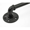 thumbnail image 4 of ATT Hardware 12'' Matte Black Iron Industrial Pipe Barn Door Handle, Grab Bar, Towel Bar, Antique Rustic Style, 4 of 7