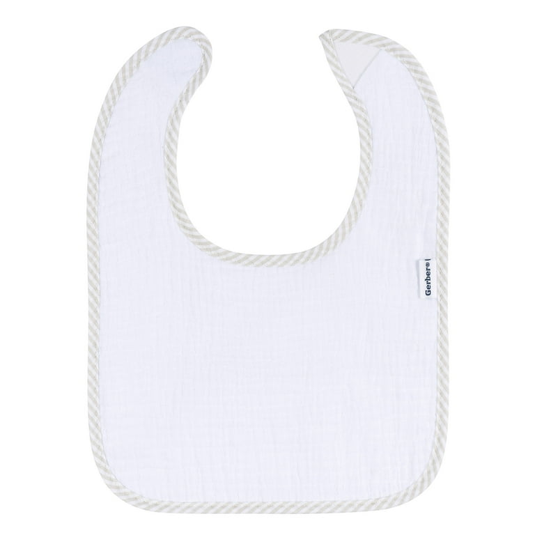 White baby bibs discount