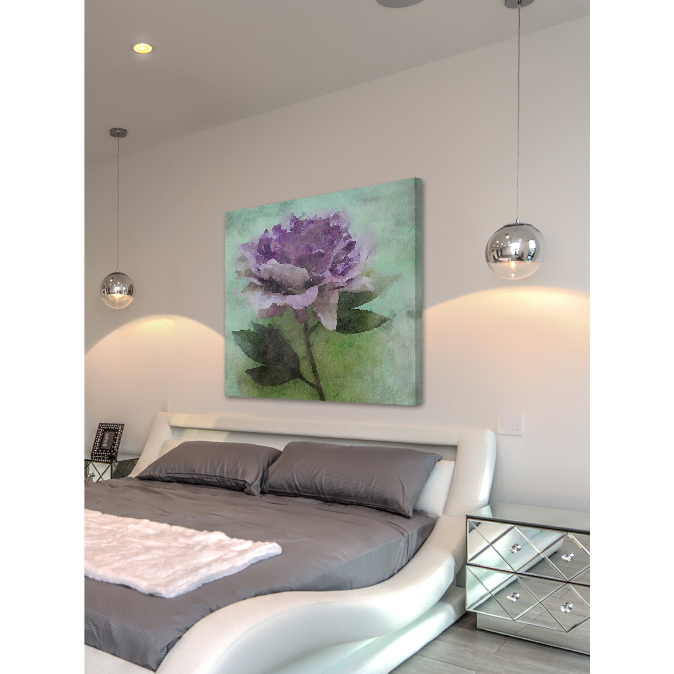 "Purple Delight" Painting Print on Wrapped Canvas