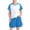 Light Blue, variant on Coerni Kids Athletic Outfits Two Piece Toddler Boys Girls Summer Shorts Set Cotton Short Sleeve Tshirt Drawstring Outfit