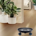 thumbnail image 5 of Giunmcul Holiday Saving Flower Pot Tray with Wheels Thick Base Roller Large Plastic Flower Pot Water Collection Tray Wheel Mobile Flower Pot Chassis, 5 of 5