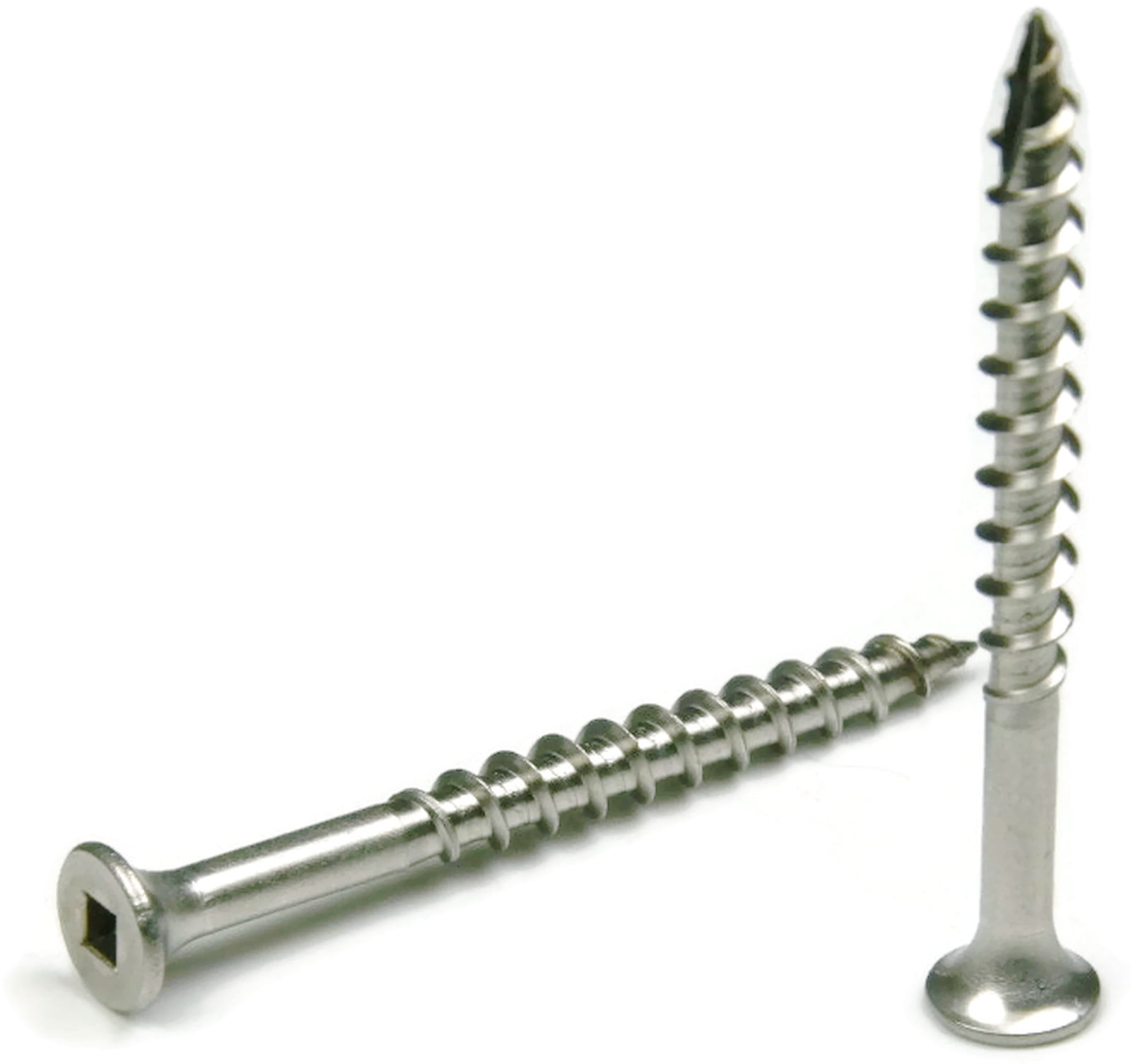 #6 Stainless Steel Screws Deck Square Drive Wood  QTY  100 ** choose length ** 