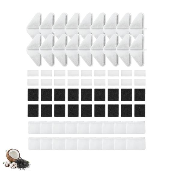 Nispira Pet Fountain Filter Replacements for Kastty 230oz/7L Dog Cat Water Fountain, 5-Layer Filtration System for Clean and Fresh Water, 18 Pack