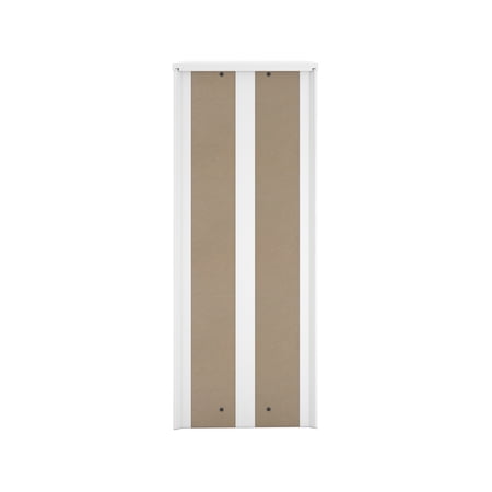 MAINSTAYS ARDENT 3 TIER STORAGE TOWER WITH DOOR AND OPEN SHELVES IN WHITE
