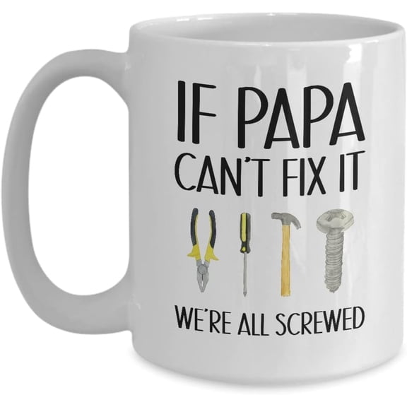 If Papa CanT Coffee Mug Funny FatherS Day Present Gift For Best Ideas From Grandkids Ceramic Mark Novelty Cup 11oz