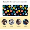 thumbnail image 2 of Vintage Groovy Flowers Gaming Mouse Pad 35 x 15.7 Inch Extended Large Size Desk Mat with NonSlip Base, Ideal for Home Office and Computer Use, 2 of 6