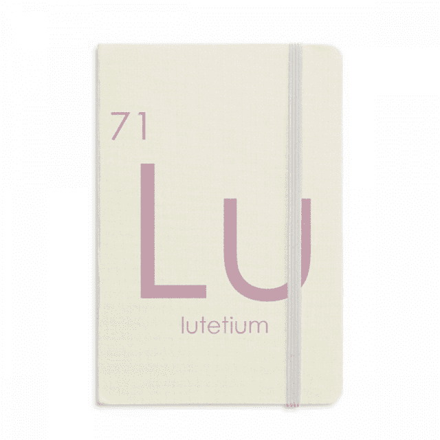 Chestry Elements Period Table Lanthanide Lutetium Lu Notebook Official Fabric Hard Cover Classic Journal Diary