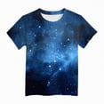 thumbnail image 4 of UAYOTSE Girls Short Sleeve Shirts Tie Front Tie Dye Print Summer Tee Tops,Sizes 3-4 Years, 4 of 4