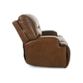 thumbnail image 5 of Bowery Hill Leather Power Recliner with Headrest in Dark Brown, 5 of 7
