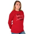 thumbnail image 4 of Boots Bling Country Southern Belle Women Plus Size Long Sleeve Graphic Tee Brisco Brands 3X, 4 of 5