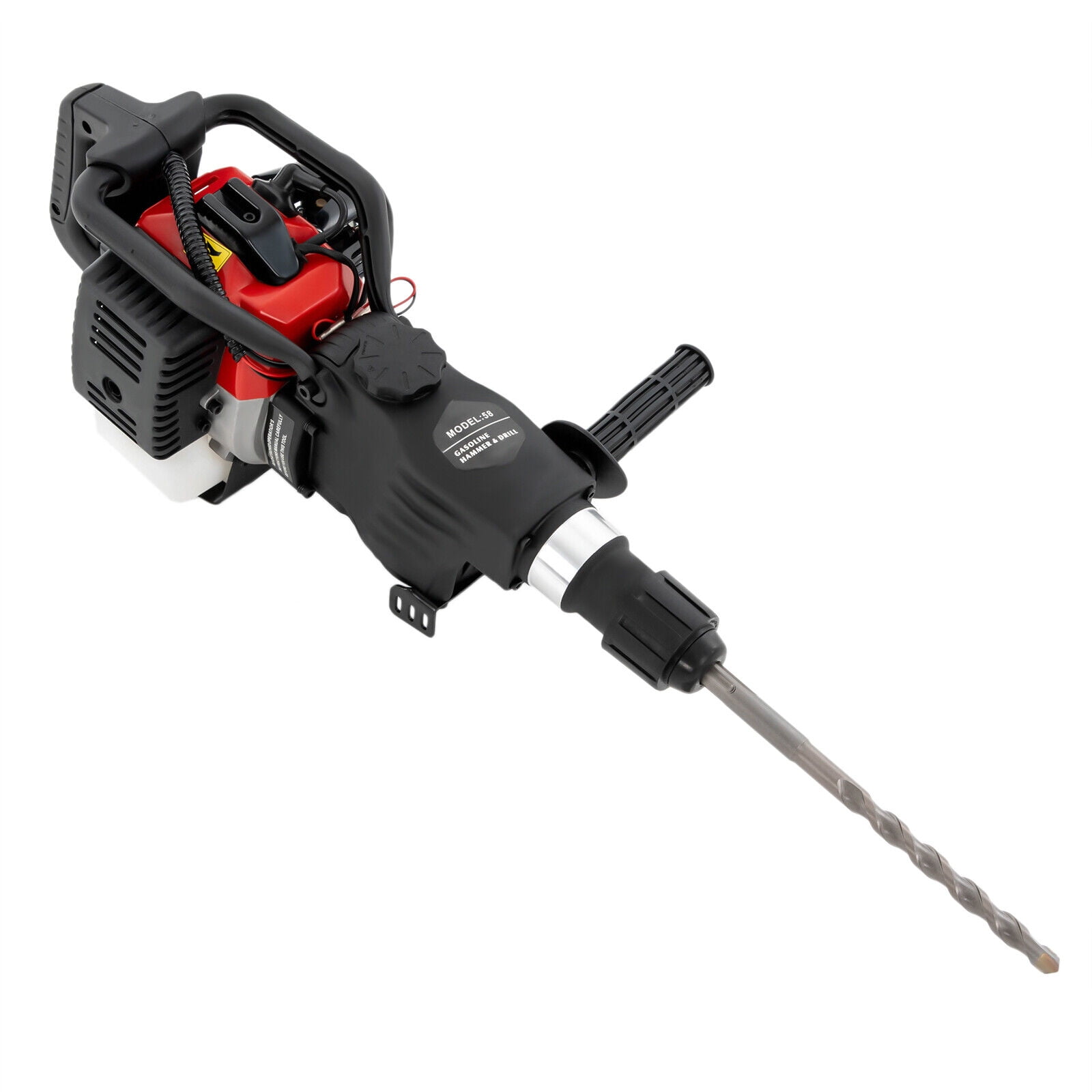 Modern Demolition Jack Hammer 5-slot Clamping Head for Ground Slotting, Rock Breaking, Wall Drilling 26.5*9.8*9.7in
