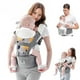 thumbnail image 1 of Portabebés Bellababy, multifunción, asiento de cadera (posición ergonómica M) para bebés de 3 a 36 meses, 6 en 1 formas de llevar, todas las estaciones, tamaño ajustable, perfecto para ir de compras y, 1 of 5