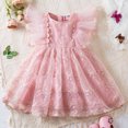 thumbnail image 1 of Vestido de verano para niñas de 1, 2, 3, 4 y 5 años, con malla, flores y mariposas bordadas, vestido de princesa, regalo de fiesta de Navidad, ropa para niños, 1 of 5