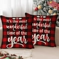 thumbnail image 6 of Christmas Decorative Throw Pillow Covers 18x18" Christmas Pillowcase Winter Holiday Decorations for Sofa Couch Livingroom Bed, 6 of 7