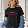 thumbnail image 3 of Jollimate Womens Venezuela Flag Graphic T-Shirt Distressed Brush Stars Shirt Venezuelan Pride Gift, 3 of 6