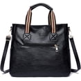 thumbnail image 3 of JUYGO Women Fashion Handbags Satchel Purse PU Leather Shoulder Bag Corssbody Bag Tote for Work School Travel, 3 of 4