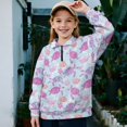 thumbnail image 2 of Uorisanigo Pink Turtle Girls Half Zip Cropped Pullover Sweatshirt Oversized Long Sleeve Lapel Zipper Sweatshirts Lightweight Quarter Zip Pullover Sweatshirts Cropped Hoodies, 2 of 7