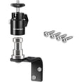 thumbnail image 4 of Raywowo Metal Camera Wall Mount, Security Camera Mount with 1/4" Screw & 5/8" Stud, 360°Adjustable Indoor Outdoor Wall/Ceiling Bracket for Arlo, Wyze, Eufy, CCTV, Speaker, Studio Light, Reolink, 4 of 8