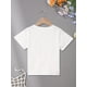 thumbnail image 3 of Girl's Cotton T-shirt Hello, First Grade Letter Print And Star Pattern Print Comfortable And Casual Round Neck Short Sleeved, 3 of 6